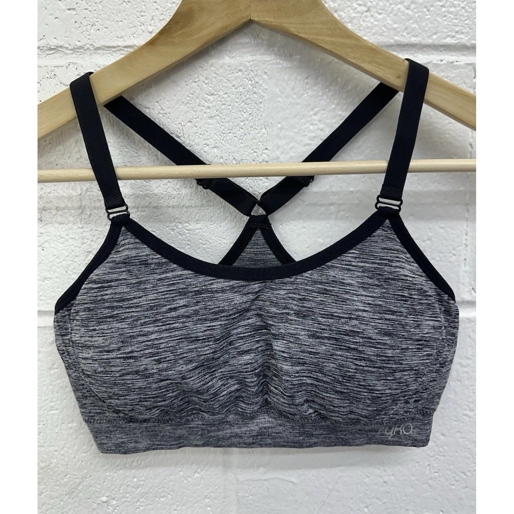 Ryka Gray‎ / Black Razorback Sports Yoga Bra Women's Size M